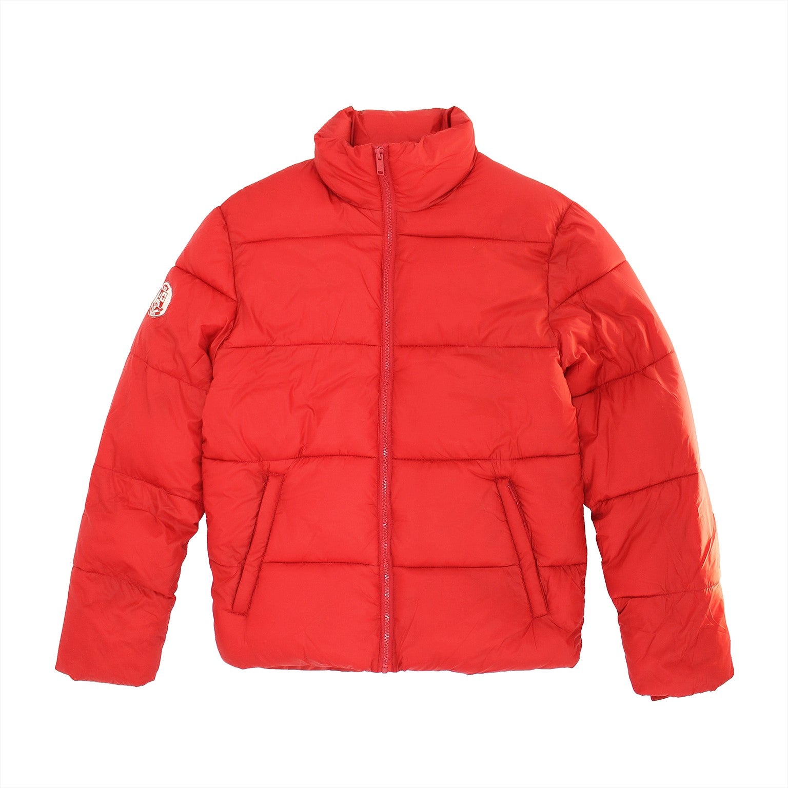 Light down jacket with high collar