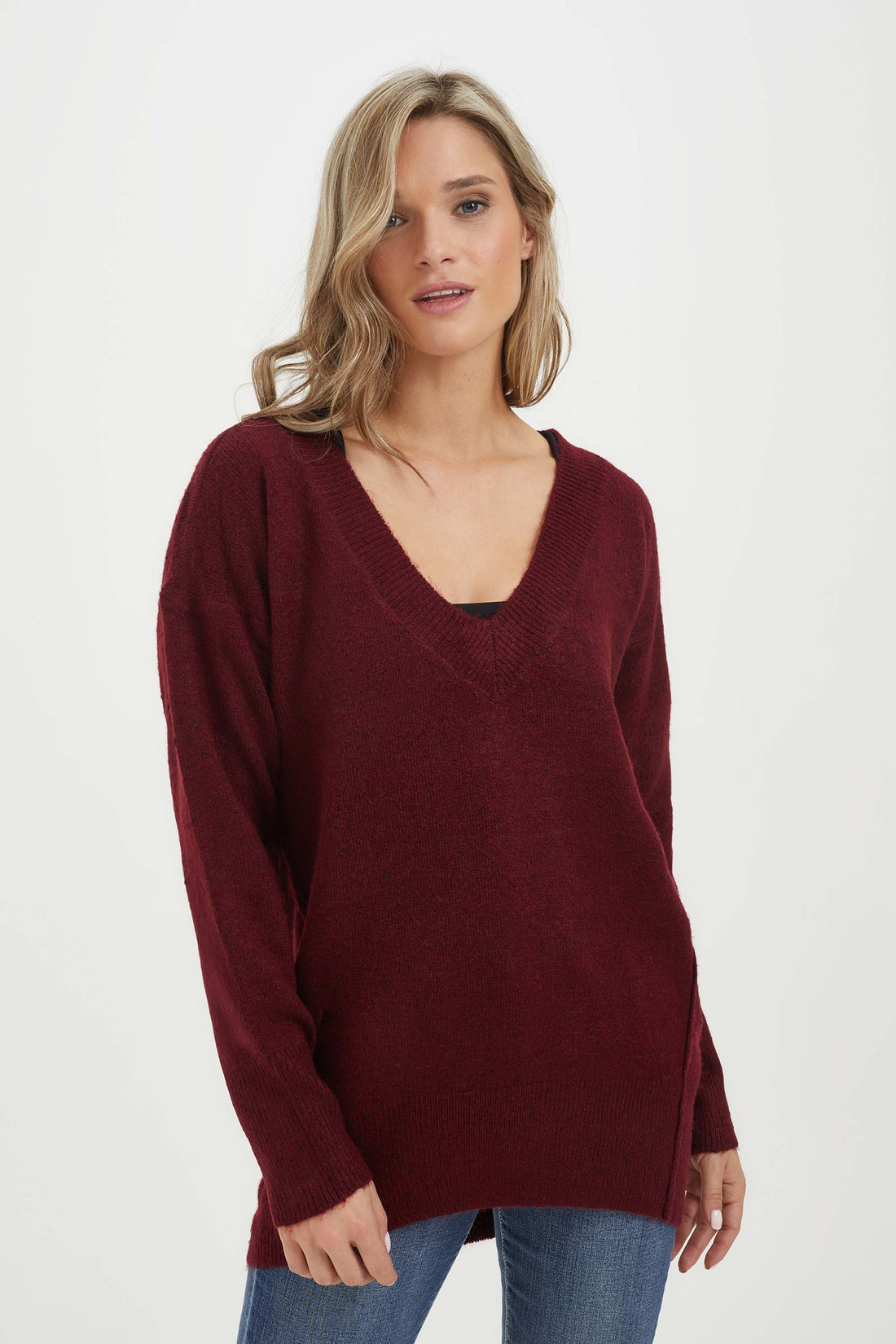 V-neck knit