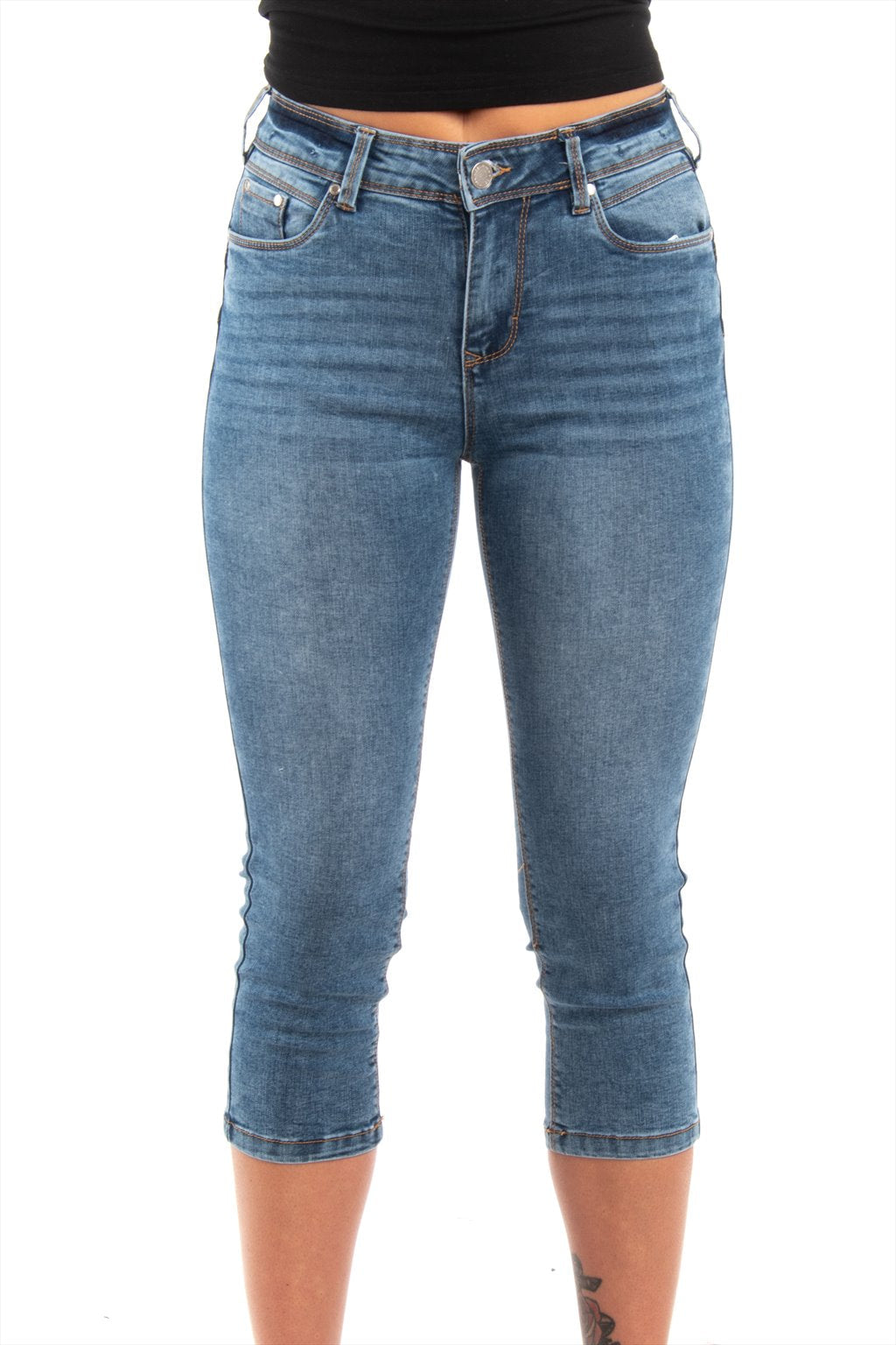 Blue Jean Womens Capri Shorts – PoleStar Garments